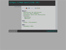 Tablet Screenshot of maillink.ch